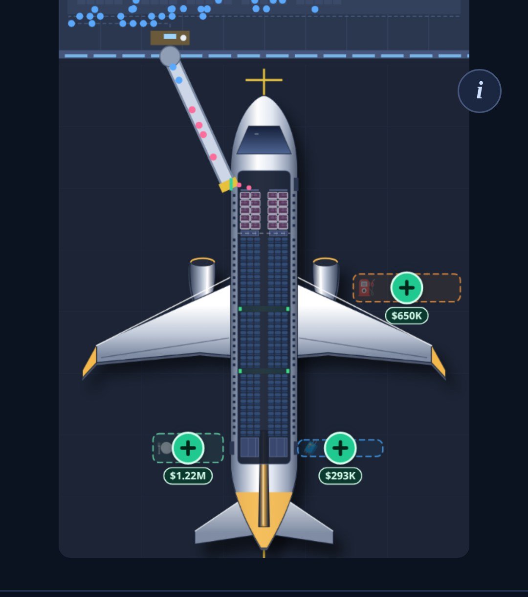 Idle Airport gate scene: a jet at a jet bridge with passengers boarding